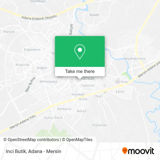 Inci Butik map