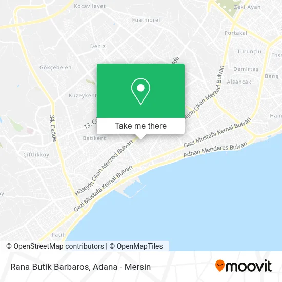 Rana Butik Barbaros map
