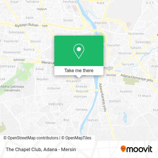The Chapel Club map