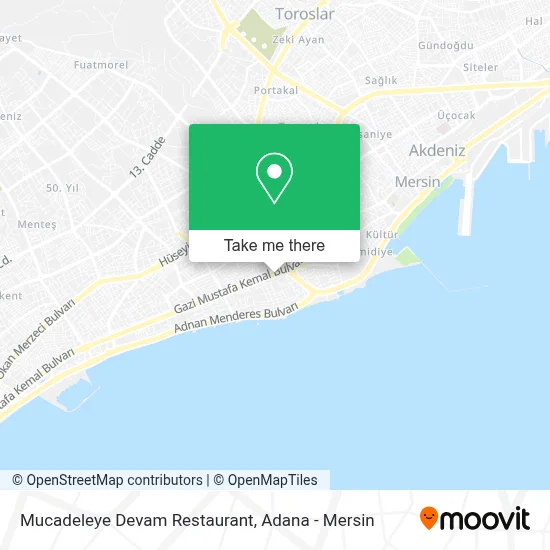 Mucadeleye Devam Restaurant map