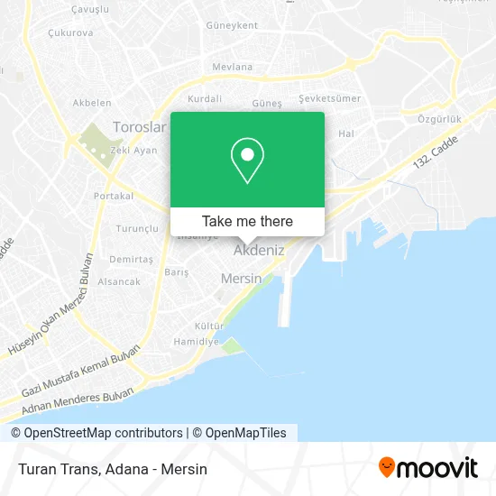 Turan Trans map