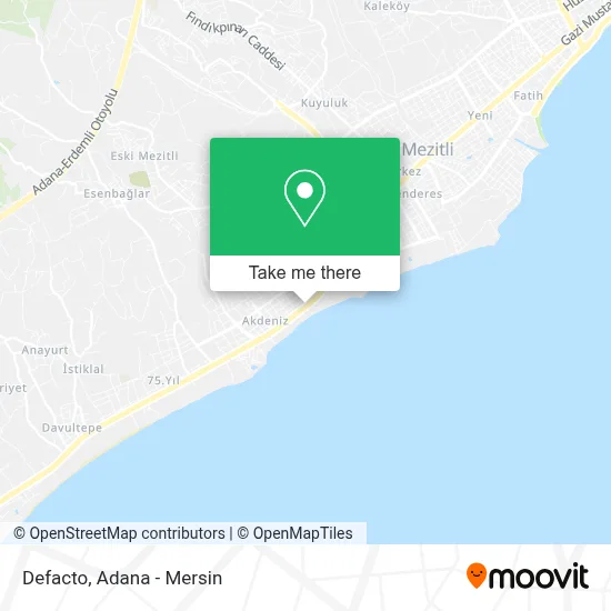 Defacto map