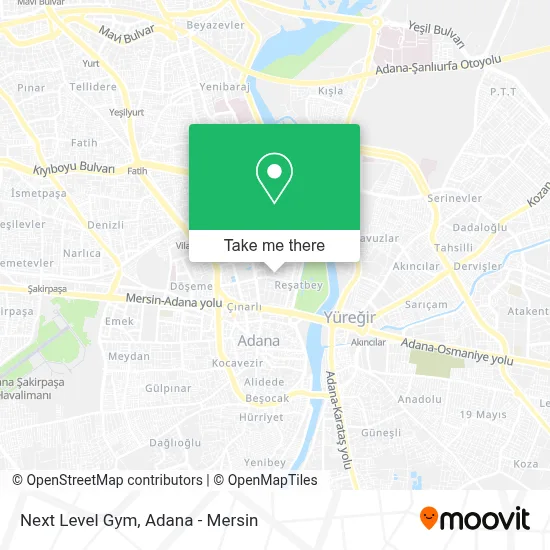 Next Level Gym map