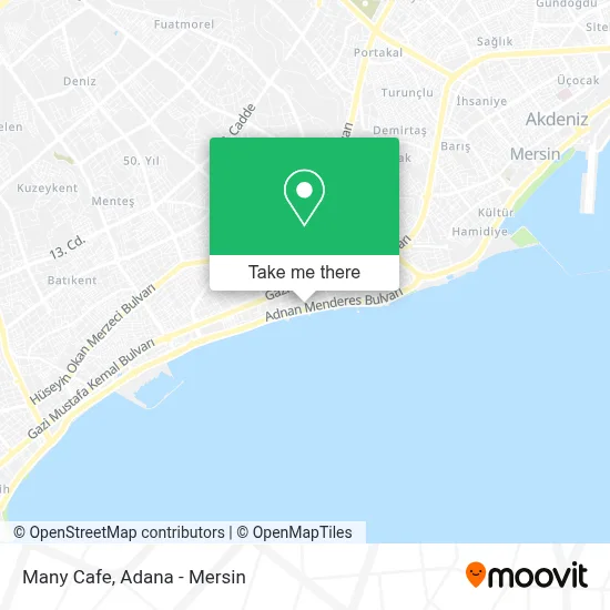 Many Cafe map