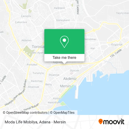 Moda Life Mobilya map