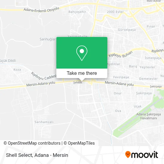 Shell Select map