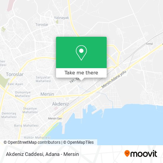 Akdeniz Caddesi map