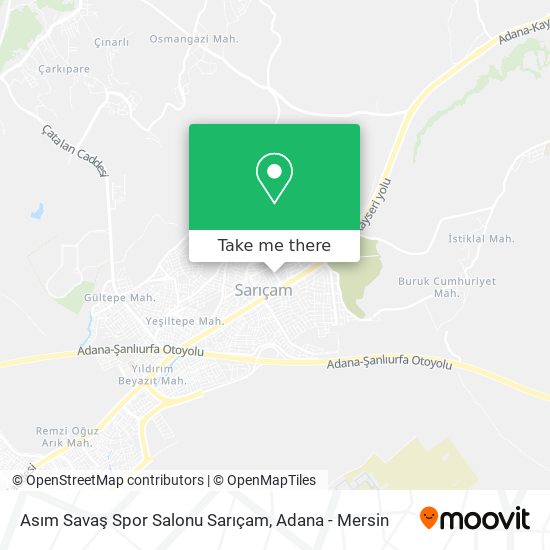 Asım Savaş Spor Salonu Sarıçam map