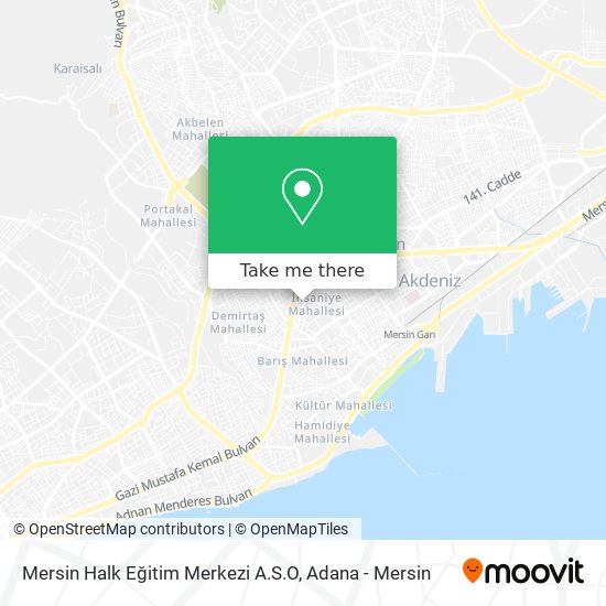 Mersin Halk Eğitim Merkezi A.S.O map