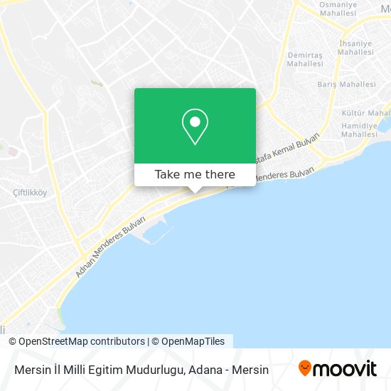 Mersin İl Milli Egitim Mudurlugu map