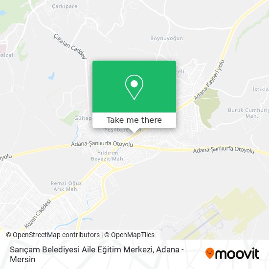 Sarıçam Belediyesi Aile Eğitim Merkezi map