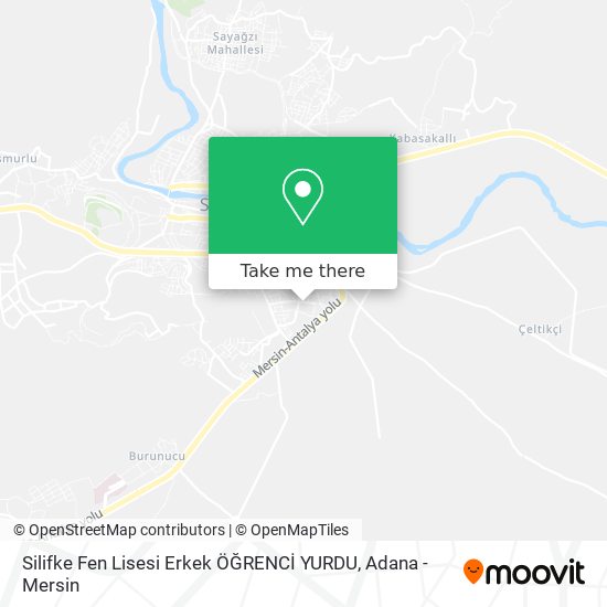 Silifke Fen Lisesi Erkek ÖĞRENCİ YURDU map