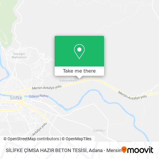 SİLİFKE ÇİMSA HAZIR BETON TESİSİ map