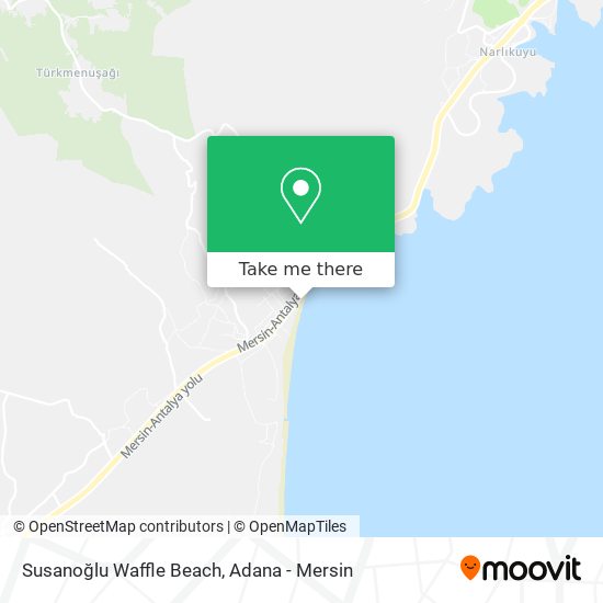 Susanoğlu Waffle Beach map