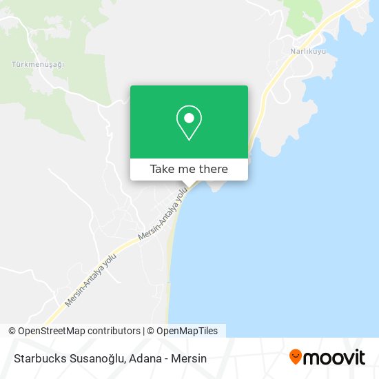Starbucks Susanoğlu map