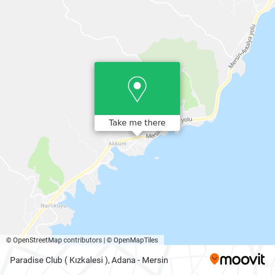 Paradise Club ( Kızkalesi ) map