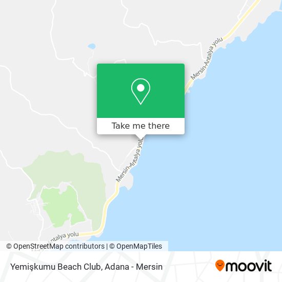 Yemişkumu Beach Club map