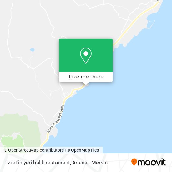 izzet'in yeri balık restaurant map