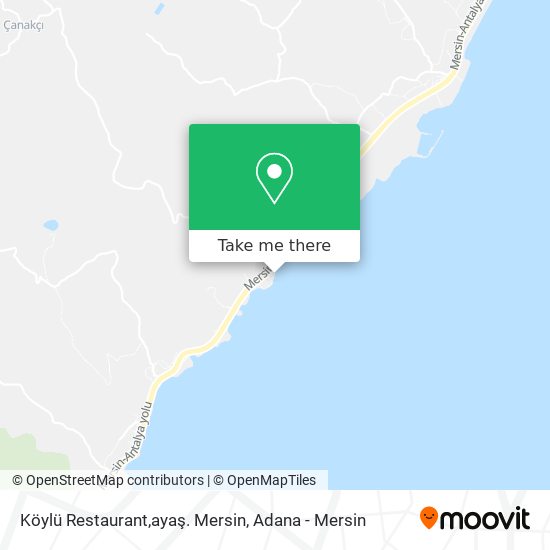 Köylü Restaurant,ayaş. Mersin map