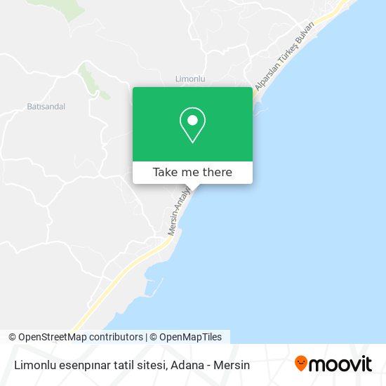 Limonlu esenpınar tatil sitesi map