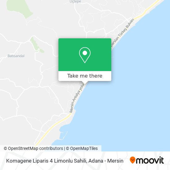 Komagene Liparis 4 Limonlu Sahili map