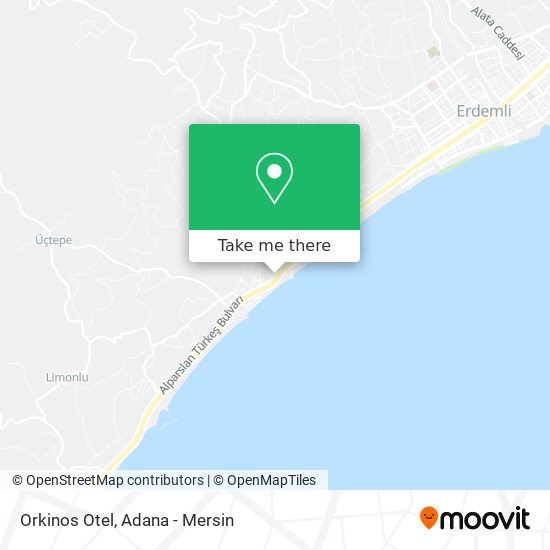 Orkinos Otel map