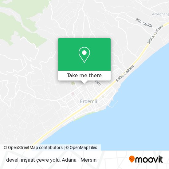 develi inşaat çevre yolu map