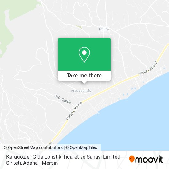 Karagozler Gida Lojistik Ticaret ve Sanayi Limited Sirketi map