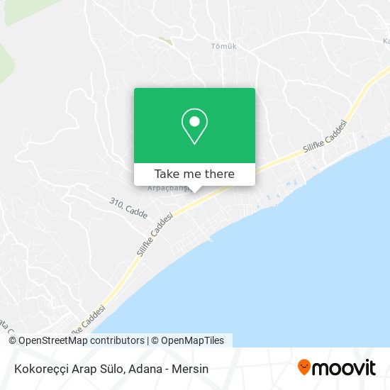 Kokoreççi Arap Sülo map