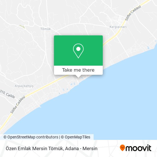 Özen Emlak Mersin Tömük map