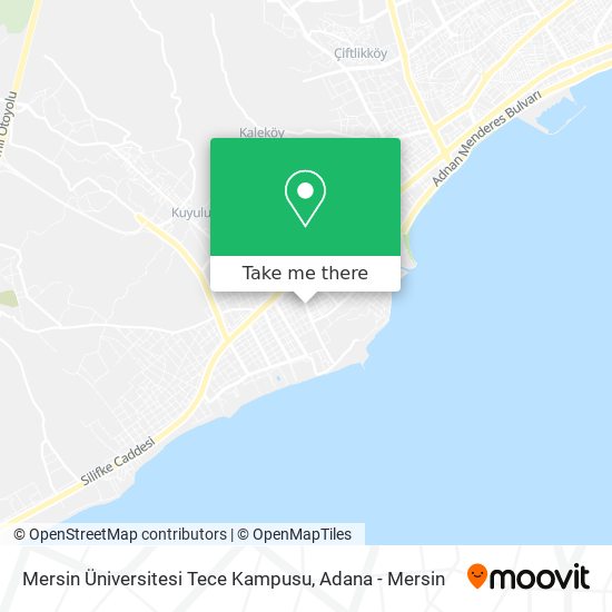 Mersin Üniversitesi Tece Kampusu map