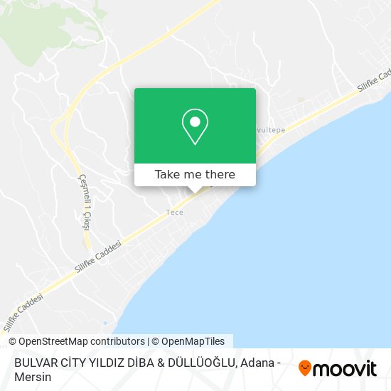 BULVAR CİTY YILDIZ DİBA &  DÜLLÜOĞLU map