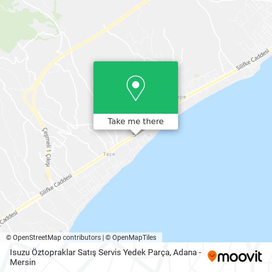 Isuzu Öztopraklar Satış Servis Yedek Parça map
