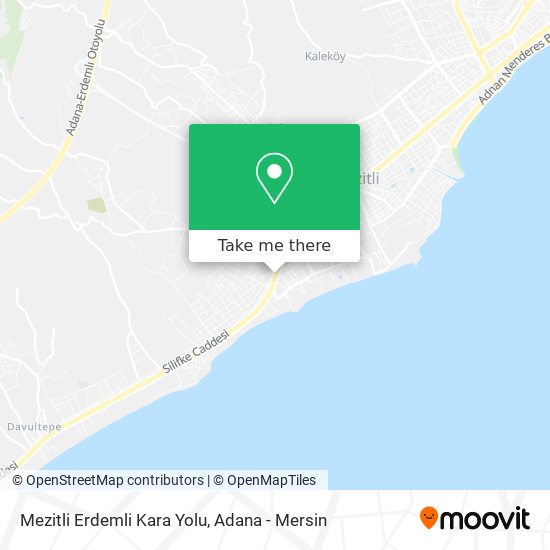 Mezitli Erdemli Kara Yolu map