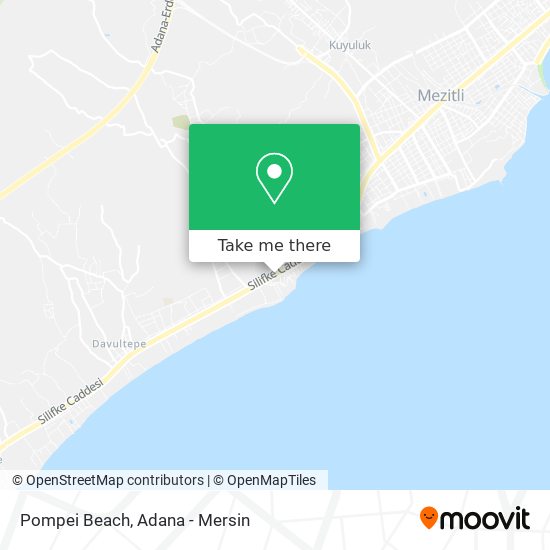 Pompei Beach map