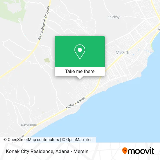 Konak City Residence map