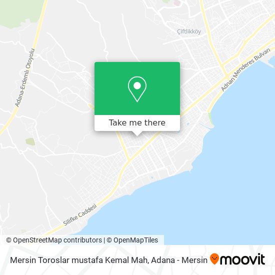Mersin Toroslar mustafa Kemal Mah map