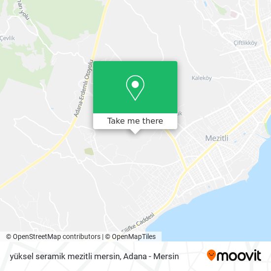 yüksel seramik mezitli mersin map
