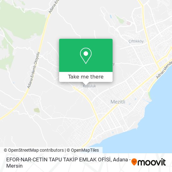EFOR-NAR-CETİN TAPU TAKİP EMLAK OFİSİ map