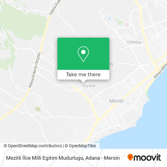 Mezitli İlce Milli Egitim Mudurlugu map