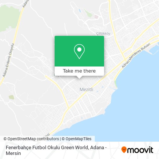 Fenerbahçe Futbol Okulu Green World map