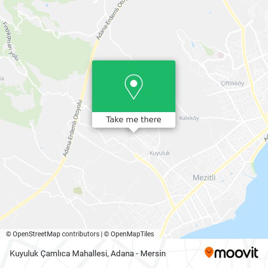 Kuyuluk Çamlıca Mahallesi map