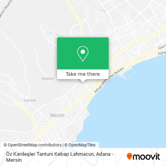 Öz Kardeşler Tantuni Kebap Lahmacun map