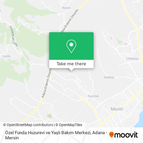 Özel Funda Huzurevi ve Yaşlı Bakım Merkezi map
