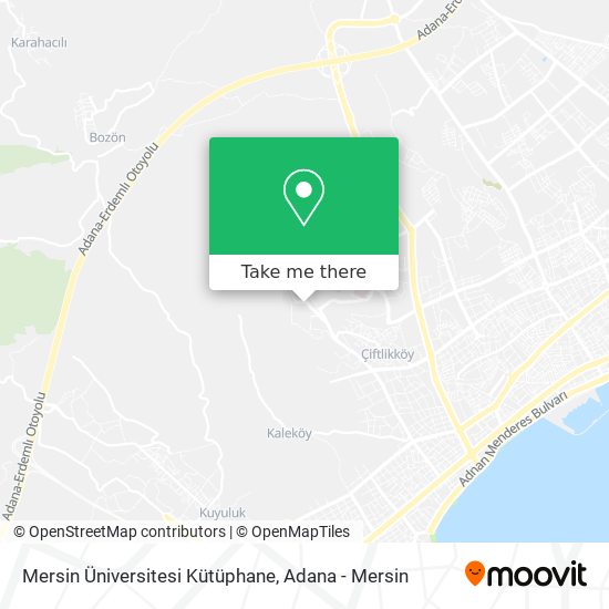 Mersin Üniversitesi Kütüphane map