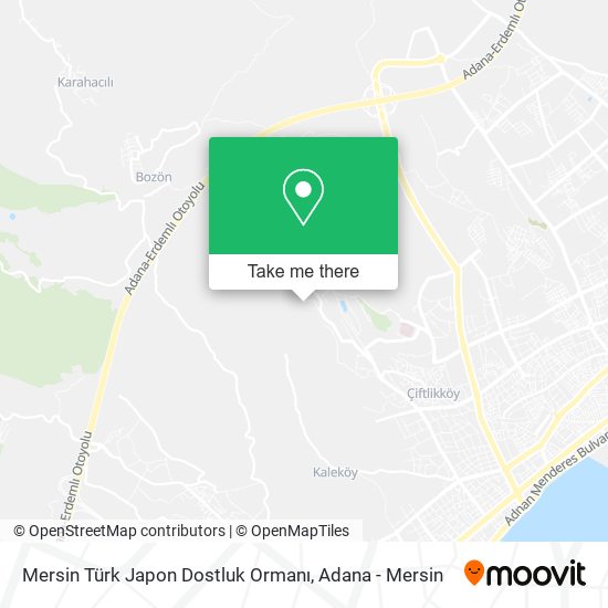 Mersin Türk Japon Dostluk Ormanı map