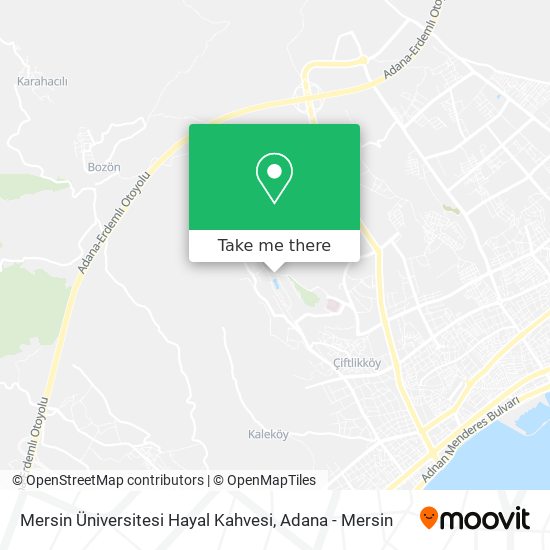 Mersin Üniversitesi Hayal Kahvesi map