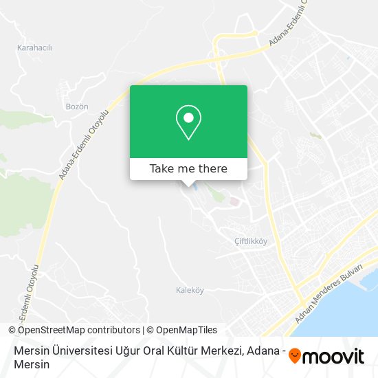 Mersin Üniversitesi Uğur Oral Kültür Merkezi map