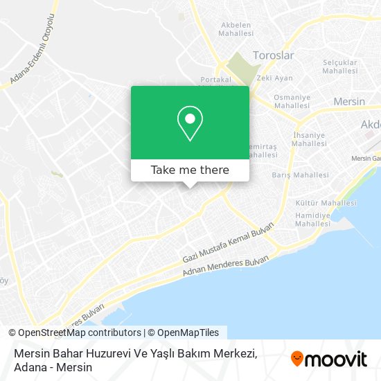 Mersin Bahar Huzurevi Ve Yaşlı Bakım Merkezi map