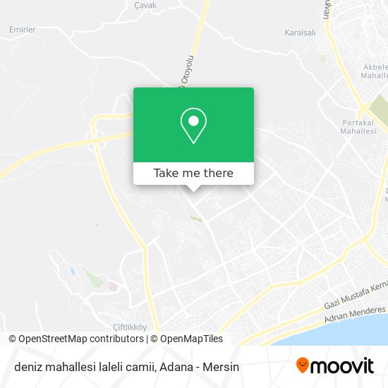 deniz mahallesi laleli camii map